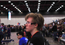 Person with short brown hair at an FRC Event
